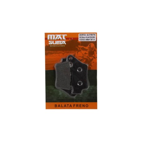 ENBAF-1301-121 BALATA FRENO TRAS DISCO BAJAJ PULSAR 220S,200NS