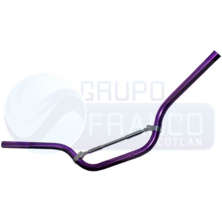 ENBAS-1103-8003 MANUBRIO MOTO ALUMINIO DEPORTIVO MORADO