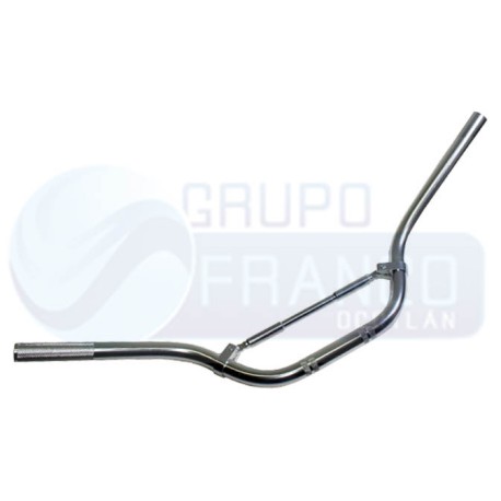 ENBAS-1103-8005 MANUBRIO MOTO ALUMINIO DEPORTIVO PLATA