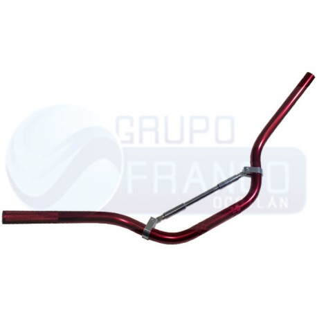 ENBAS-1103-8006 MANUBRIO MOTO ALUMINIO DEPORTIVO ROJO