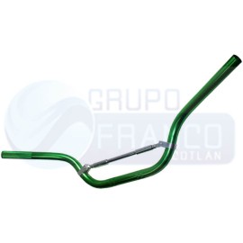 ENBAS-1103-8007 MANUBRIO MOTO ALUMINIO DEPORTIVO VERDE