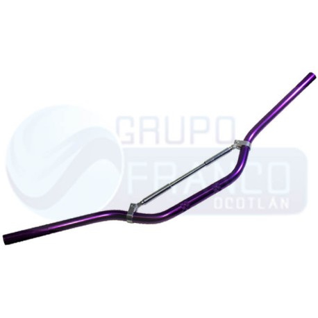 ENBAS-1103-8053 MANUBRIO MOTO ALUMINIO CROSS PASION MORADO