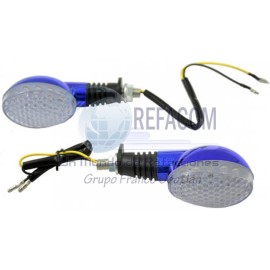 EN-NEW-012-AZUL DIRECCIONAL LED BLANCA CUERPO AZUL 12V