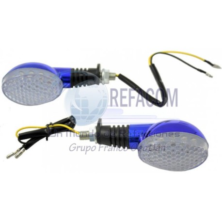 EN-NEW-012-AZUL DIRECCIONAL LED BLANCA CUERPO AZUL 12V