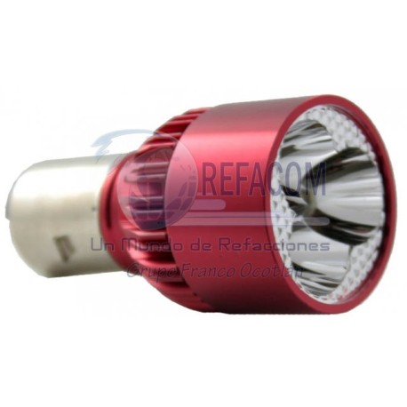 EN-0125-1R FOCO LED P/MOTO ROJO DC 10-95V 15W