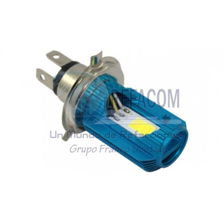 EN-0156-2AZ FOCO LED H4 P/MOTO AZUL DC 10-95V 12W