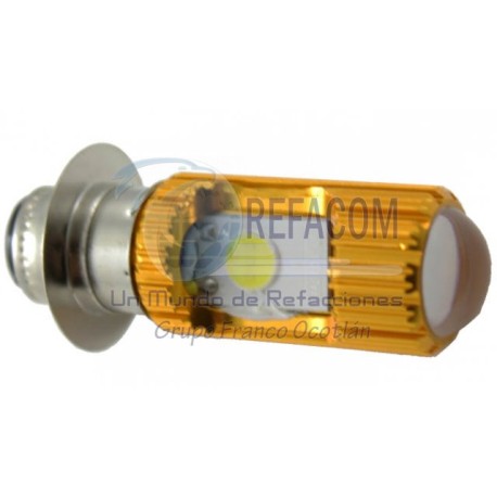 EN-0850O FOCO LED P/MOTO H6 ORO DC 10-95V 12W