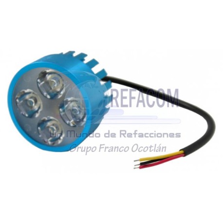 EN-2016 FARO LED P/MOTO CUERPO AZUL 20W